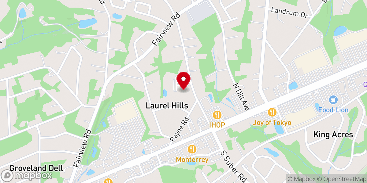 Map showing location of Trinity Bible Church
