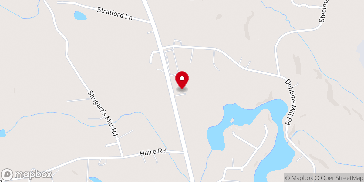 Map showing location of Grace Bible Church