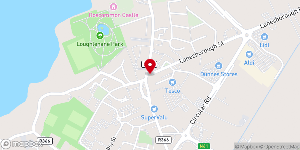 Map showing location of J.C.Doorly's - The Corner House