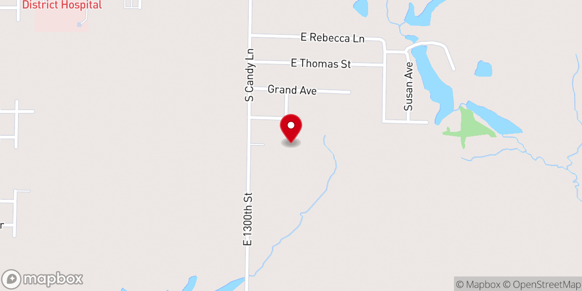 Map showing location of First Baptist Church of Macomb
