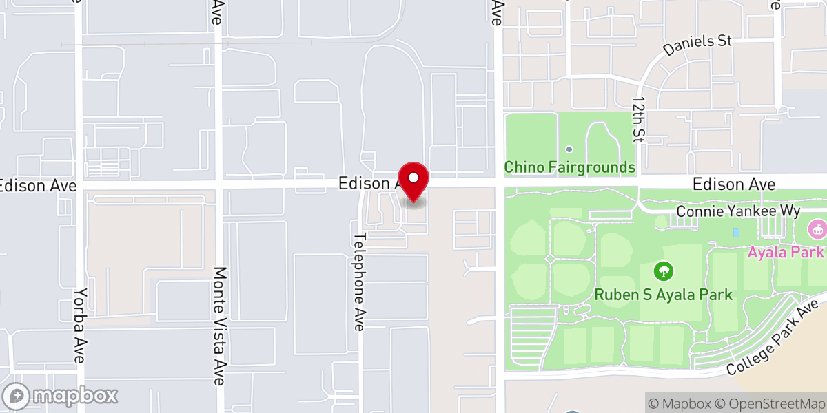 Map showing location of Church of Southland - Chino