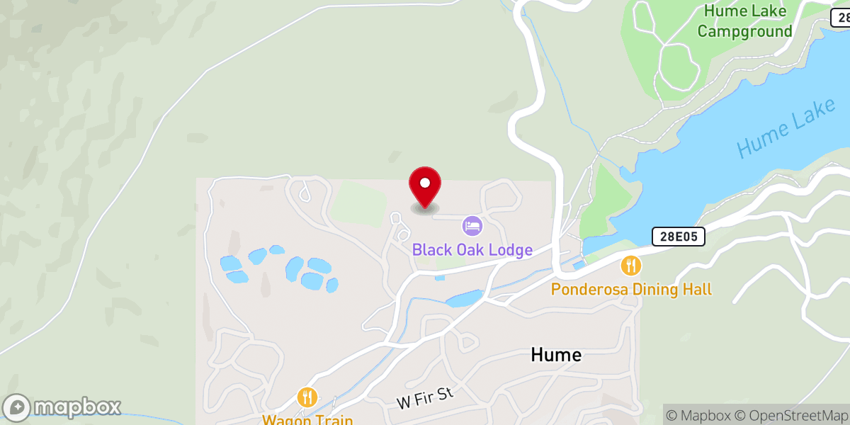 Map showing location of Meadow Ranch Chapel