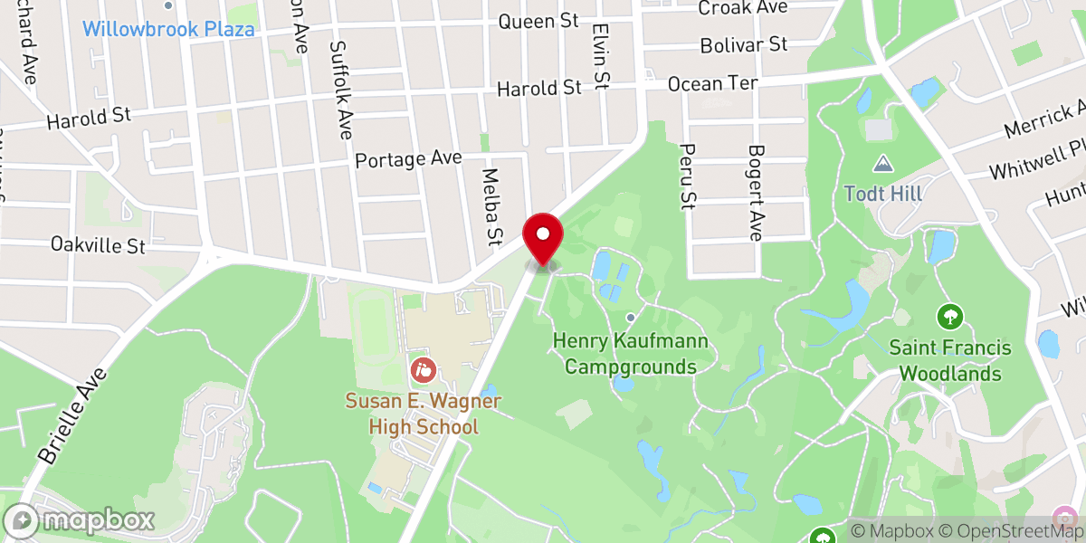 Map showing location of Staten Island JCC Day Camp