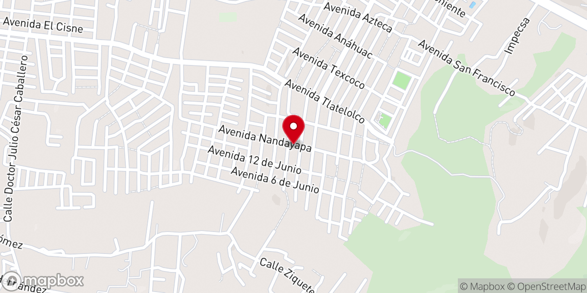 Map showing location of Iglesia Pentecostes