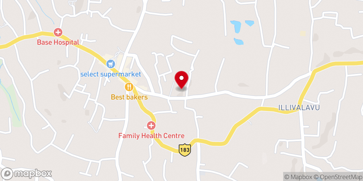 Map showing location of Manarcad Daivasabha