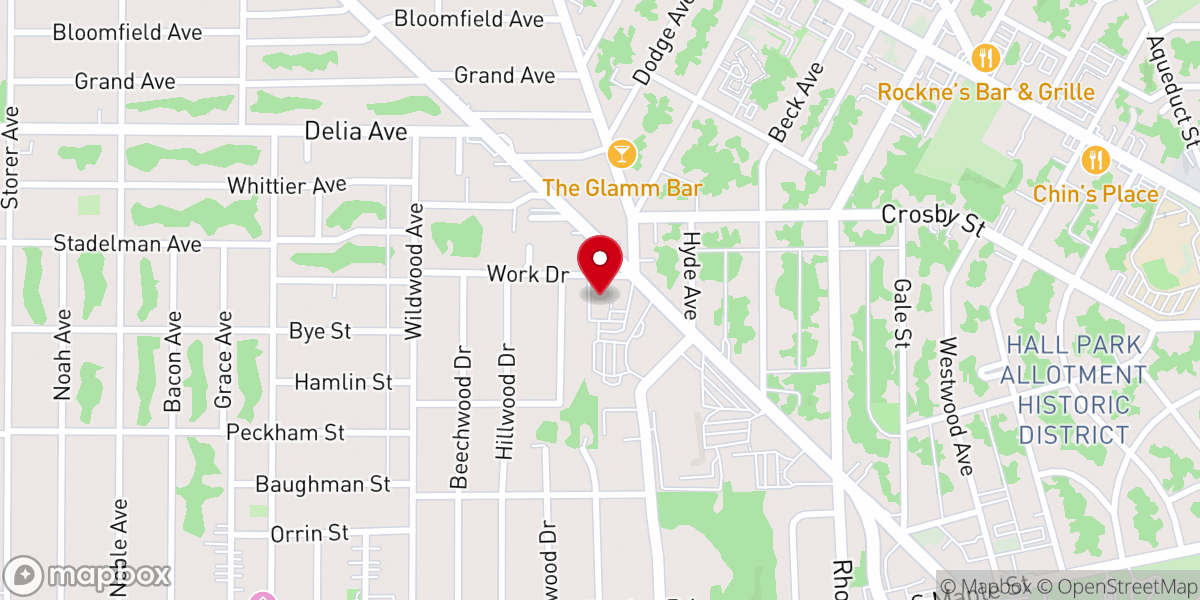 Map showing location of Garden City Church