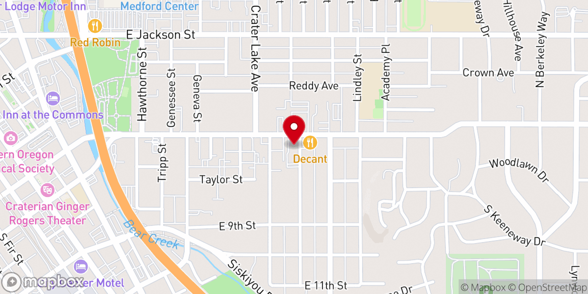 Map showing location of St. Peter Lutheran Church
