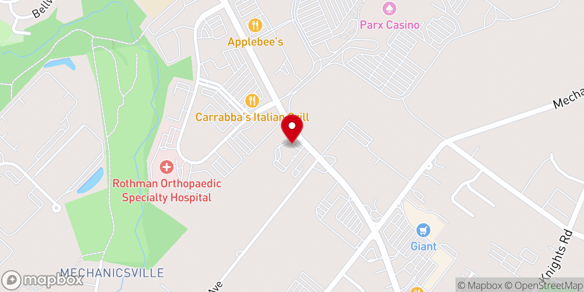 Map showing location of Philadelphia Christian Center