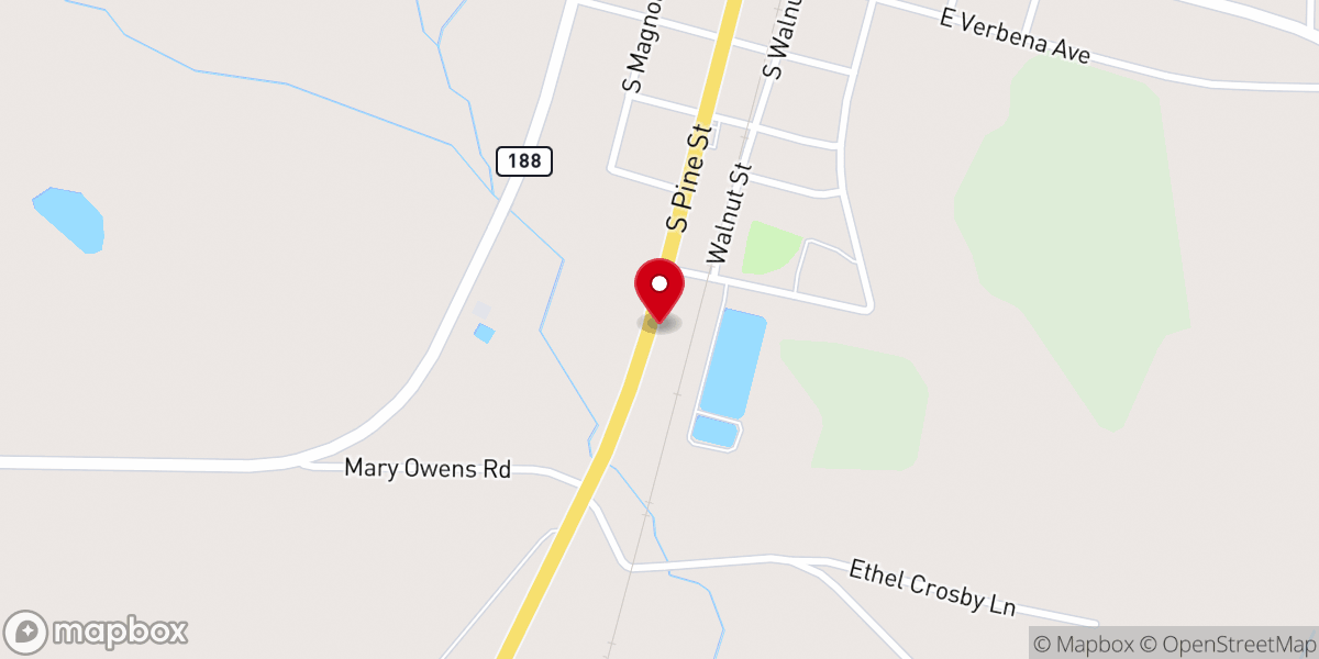 Map showing location of Silver Hill Missionary Baptist Church