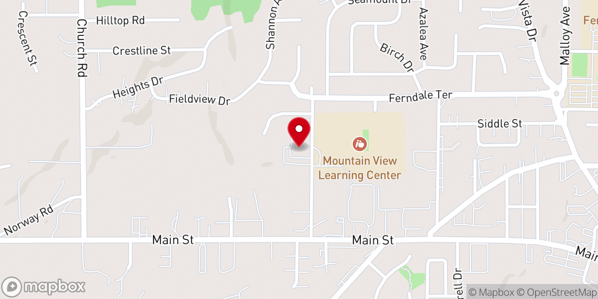 Map showing location of St Joseph Catholic Church