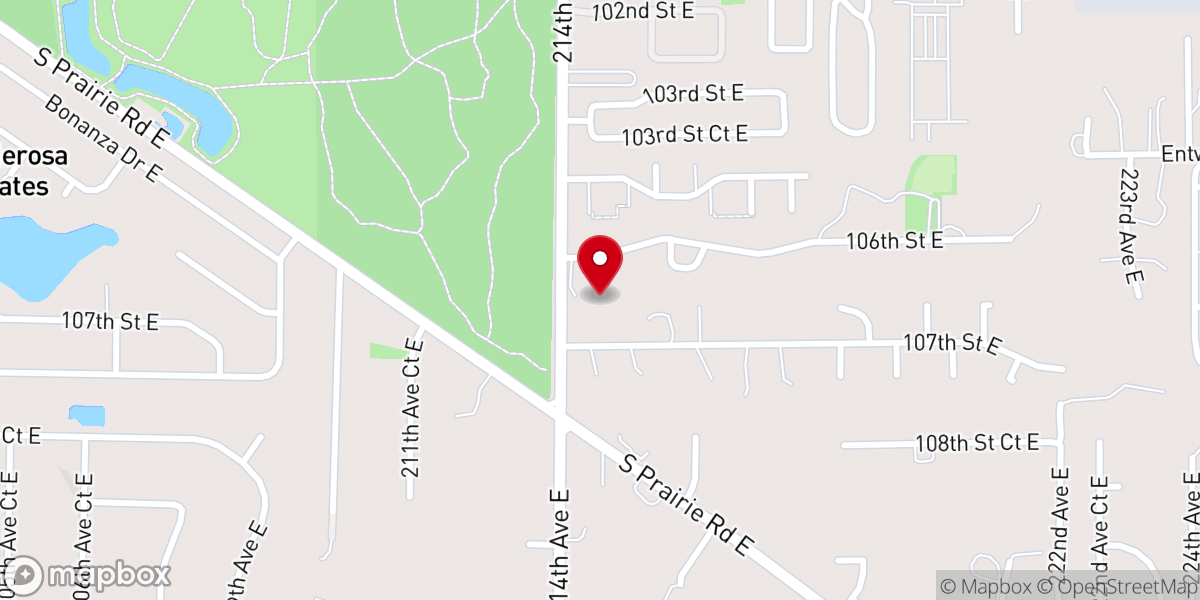 Map showing location of Eastpointe Church