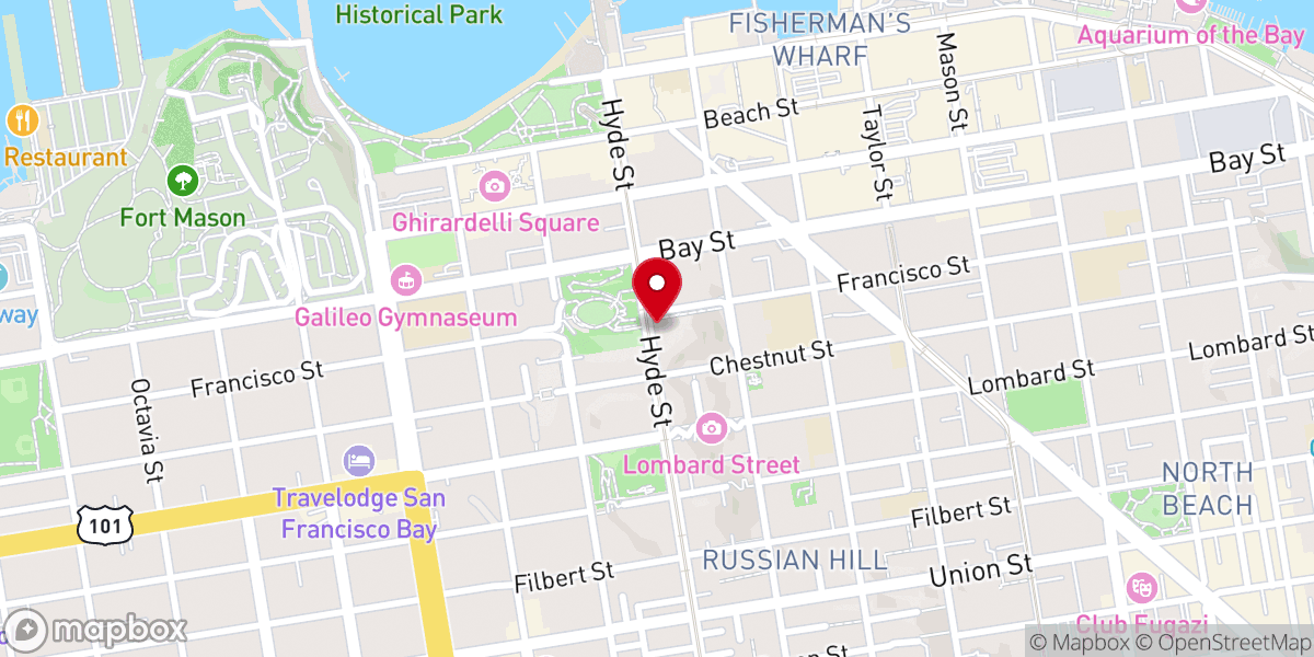 Map showing location of Norwegian Seaman's Church
