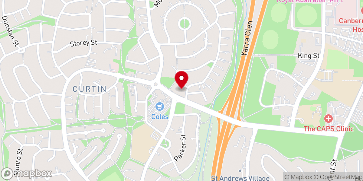 Map showing location of Good Shepherd Anglican Church