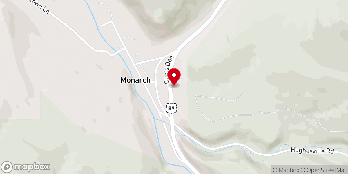 Map showing location of United Methodist Church