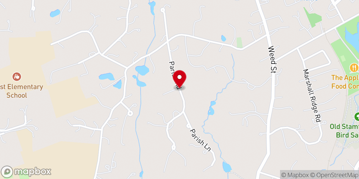 Map showing location of Parish Rd