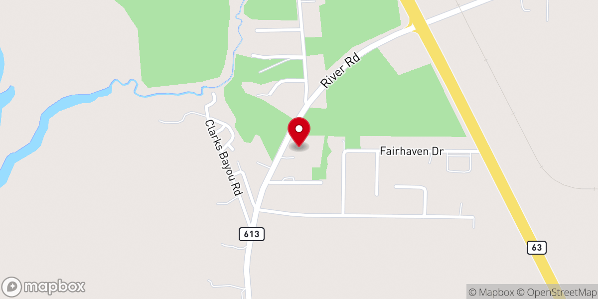 Map showing location of First Apostolic Church of Escatawpa