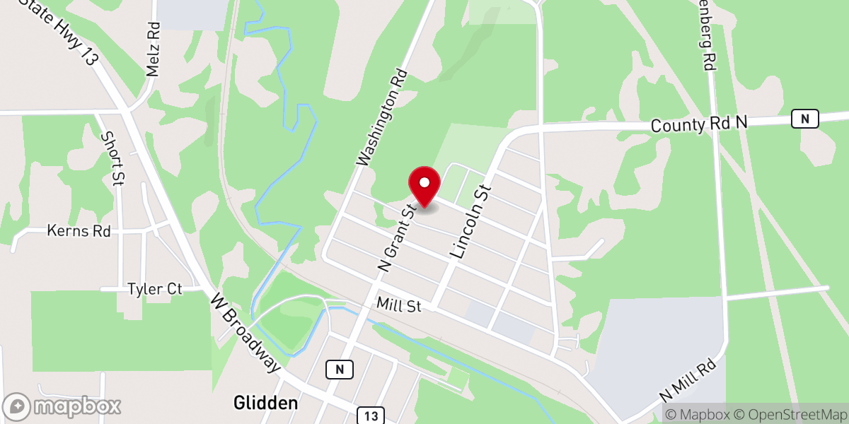 Map showing location of Most Precious Blood Church