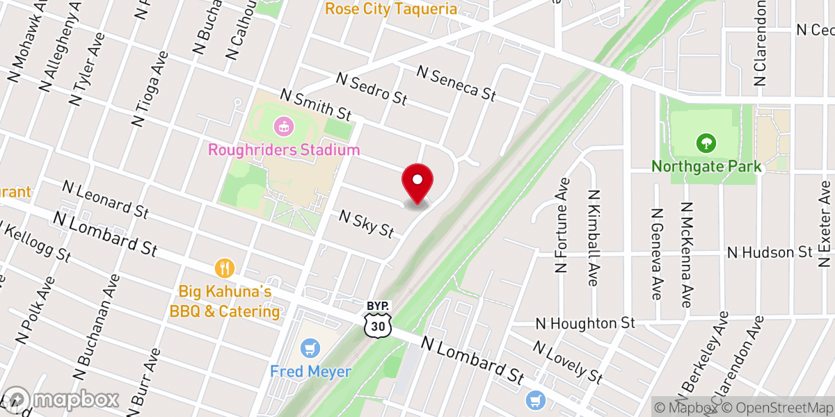 Map showing location of St Johns Center for Opportunity