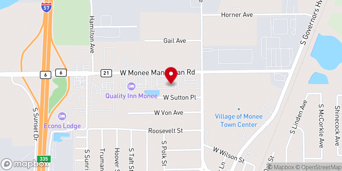 Map showing location of Subway