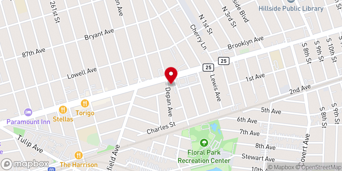 Map showing location of Saint Hedwig's Roman Catholic Church