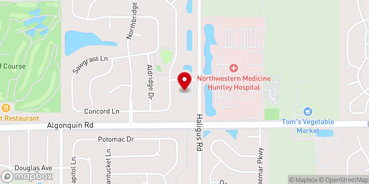 Map showing location of Christ Community Church - Huntley Campus