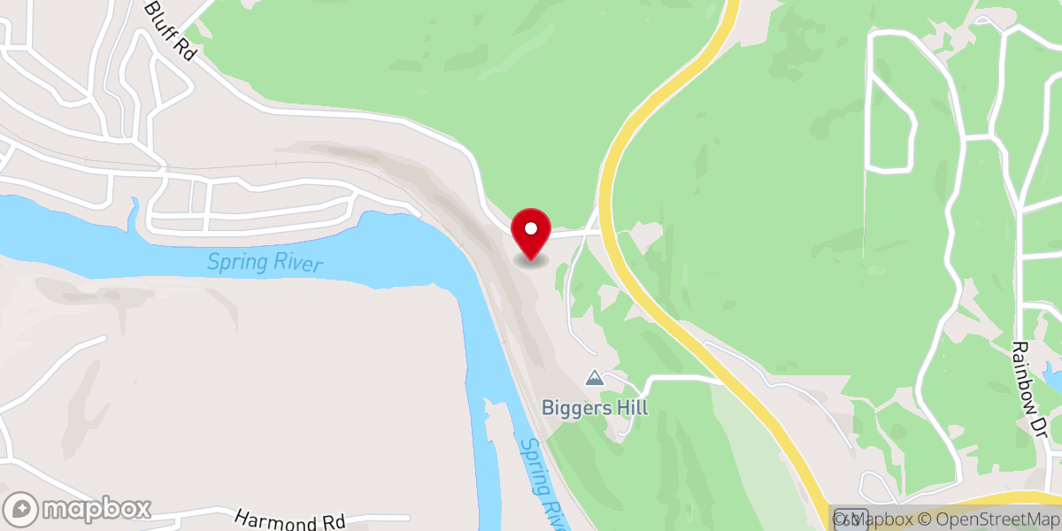Map showing location of Biggers Inn