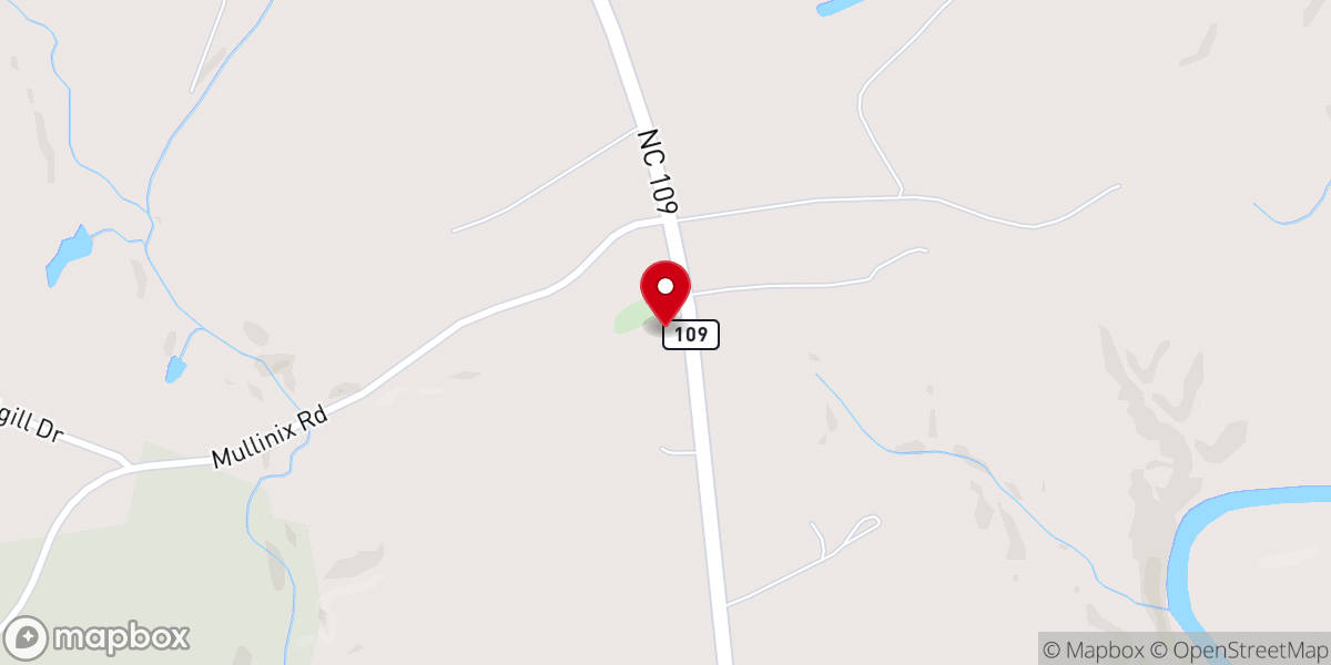 Map showing location of Macedonia United Methodist Church