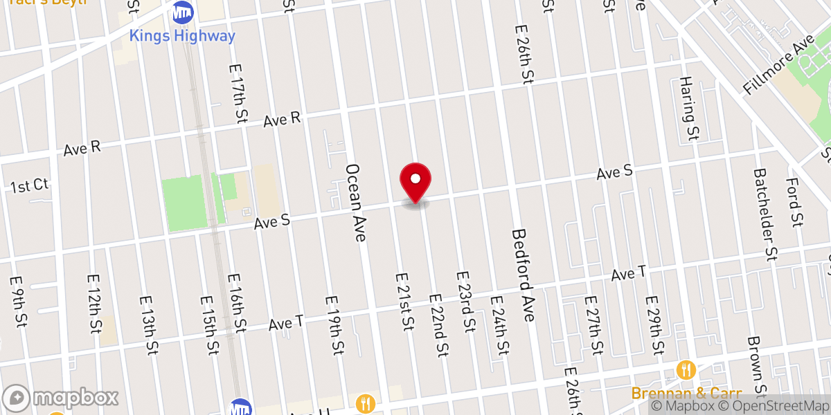 Map showing location of Agudath Israel of Madison