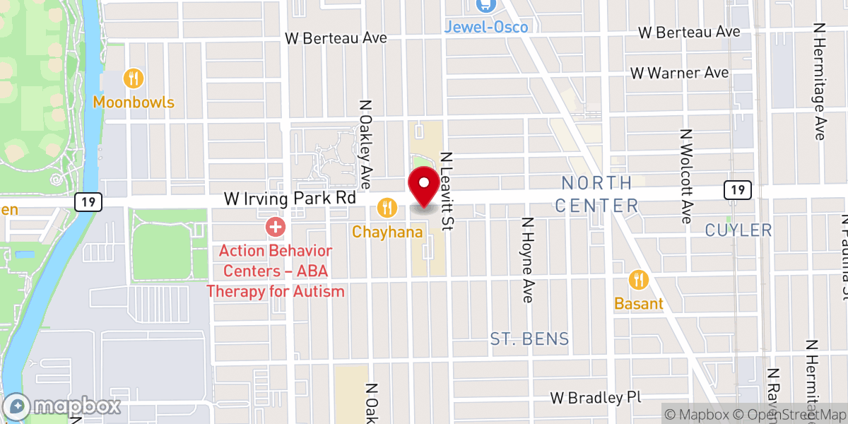 Map showing location of St Benedict Parish
