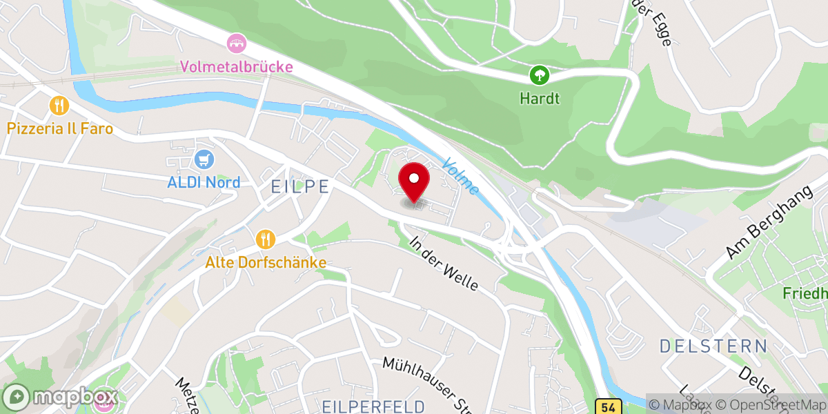 Map showing location of Christen in Hagen