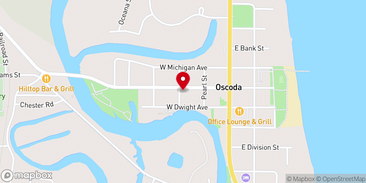 Map showing location of Hope Anglican Church