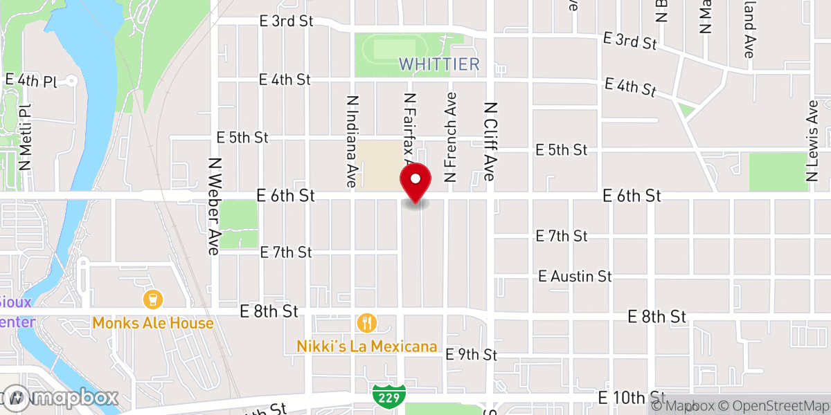 Map showing location of The Little Stone Church
