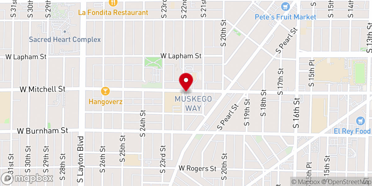 Map showing location of Iglesia Apostolica Maranata