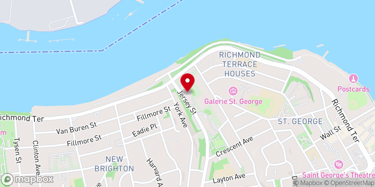 Map showing location of New York City Housing Authority Richmond Terrace Community Center