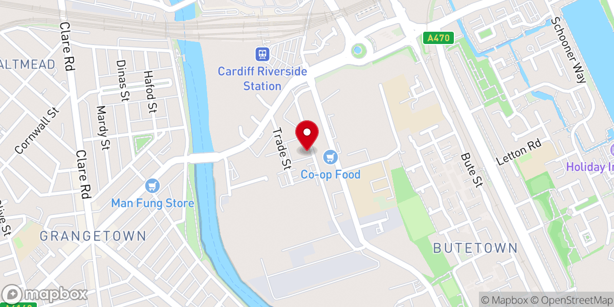 Map showing location of RCCG Kingdom Of God Parish, Cardiff