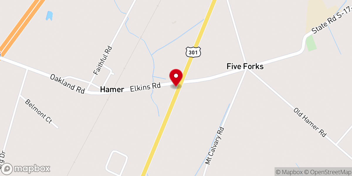 Map showing location of The Shepherds House Ministries N.C.