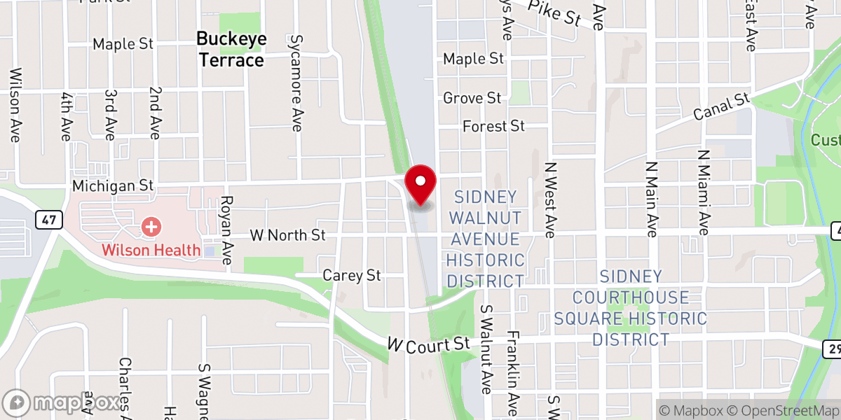 Map showing location of Brian Powers Ministries