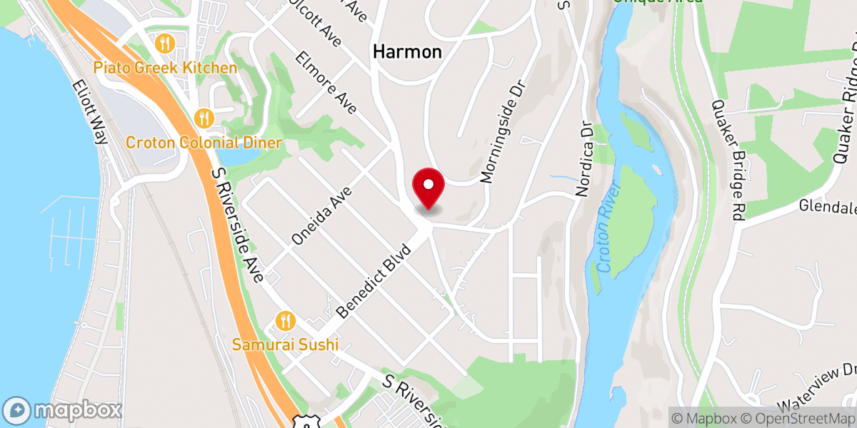 Map showing location of Our Saviour Lutheran Church
