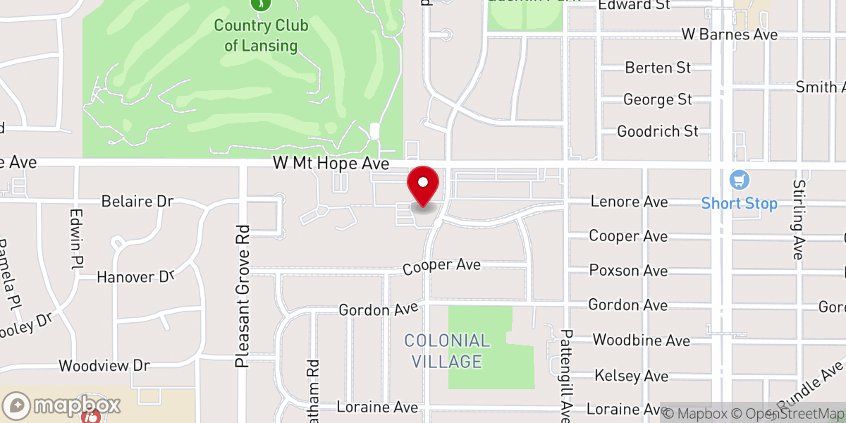Map showing location of LifeWay Community Church