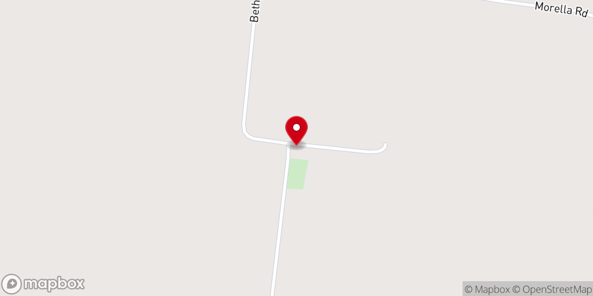 Map showing location of Bethpage Baptist Church