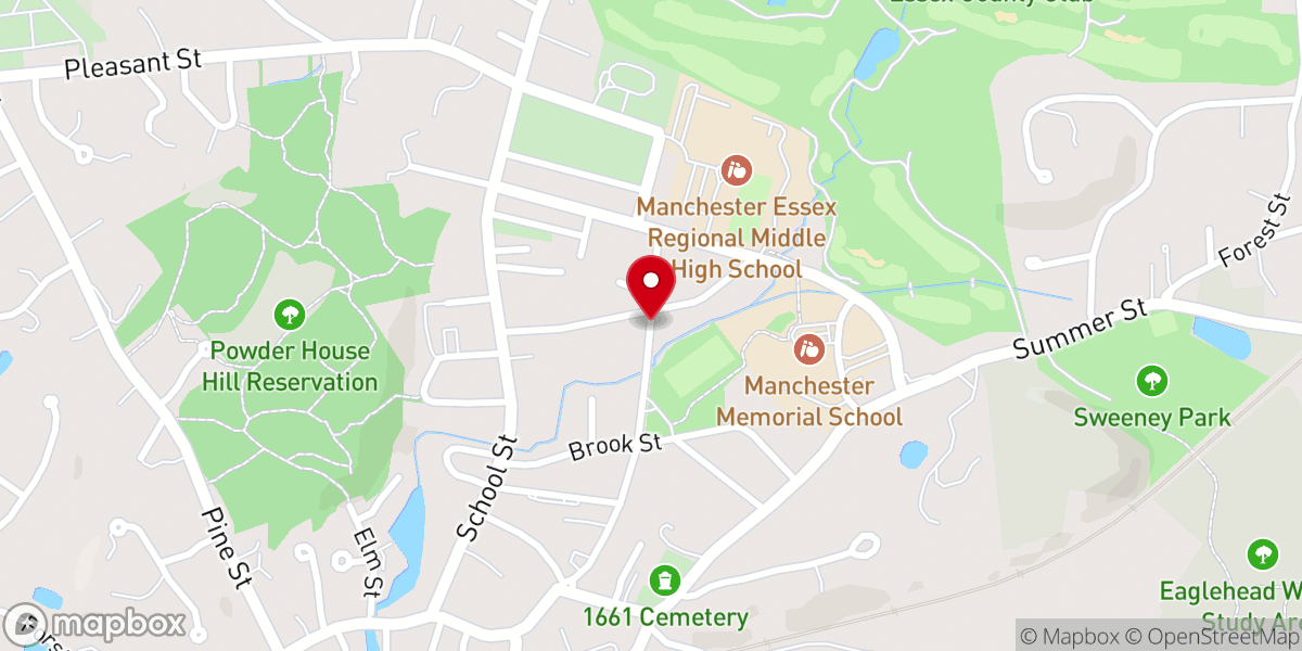 Map showing location of Congregation Keshet Yam - Rainbow by the Sea