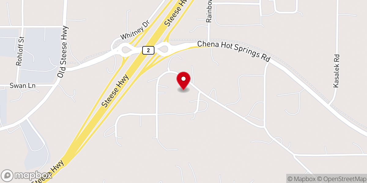 Map showing location of Country Bible Chapel