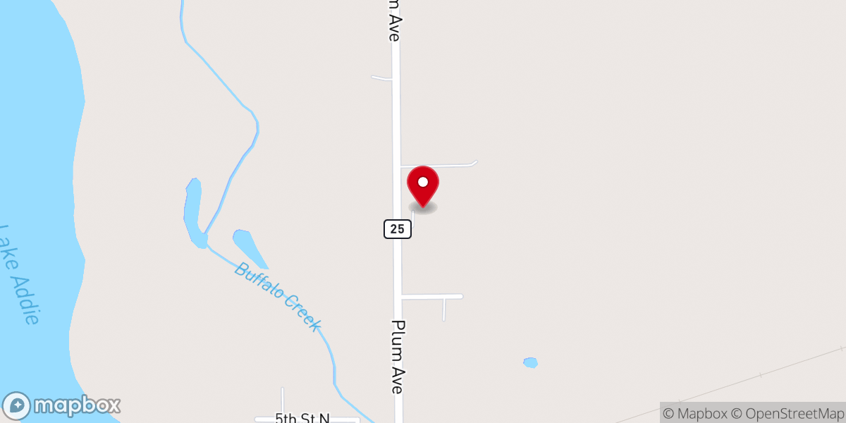 Map showing location of Grace Lutheran Church