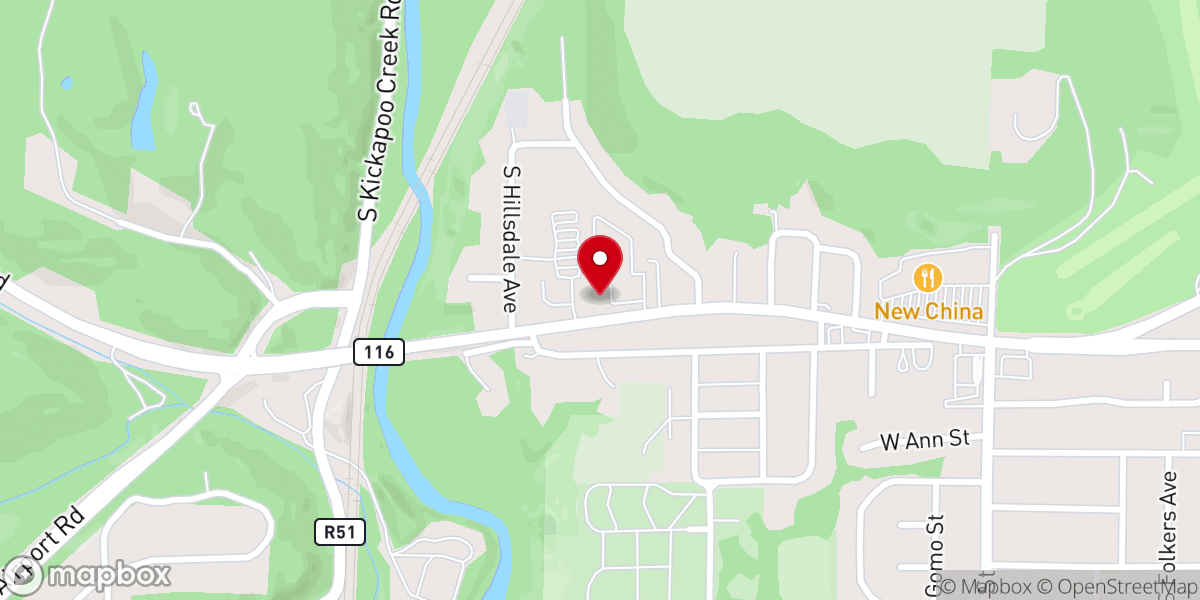 Map showing location of Baptist General State Convention of Illinois