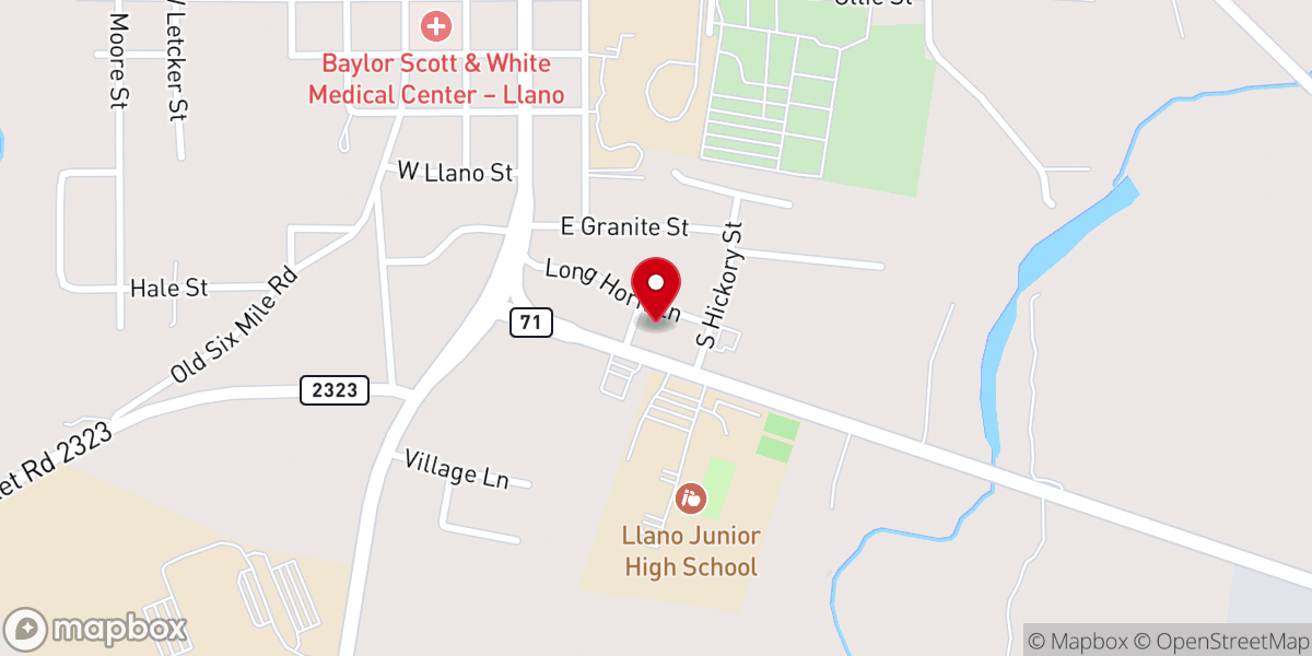 Map showing location of Uplift Church