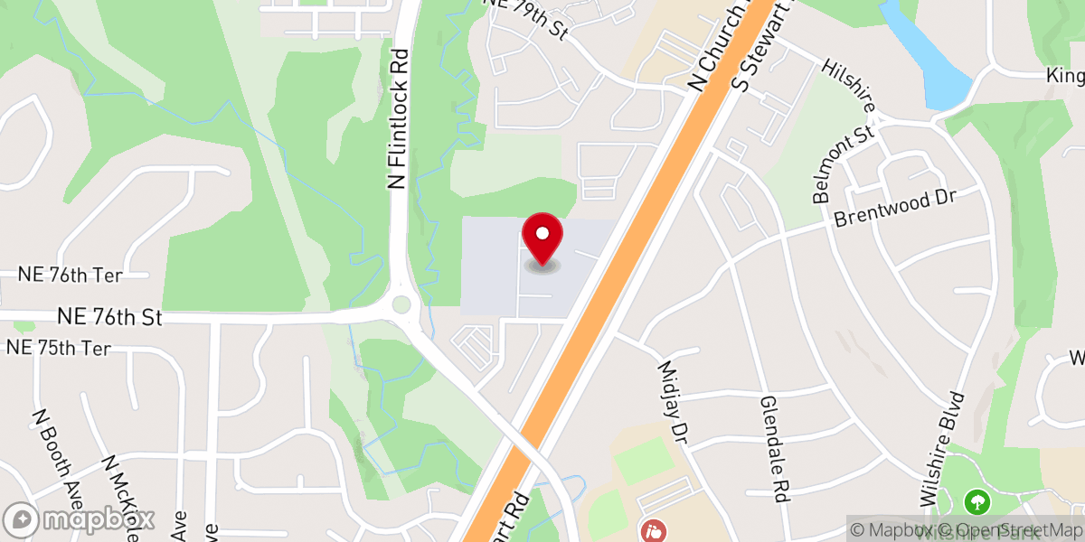 Map showing location of North Church Partnership