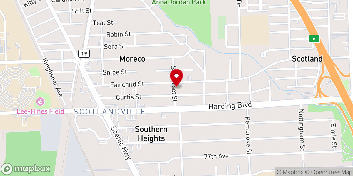 Map showing location of Church of the Living God