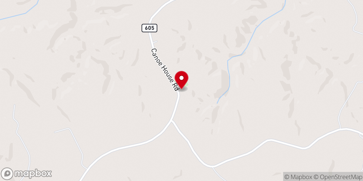 Map showing location of Saint Pauls Baptist Church