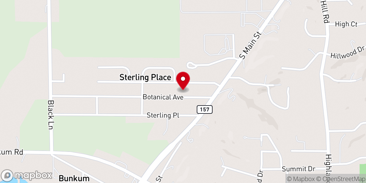Map showing location of Faith Ministries Center