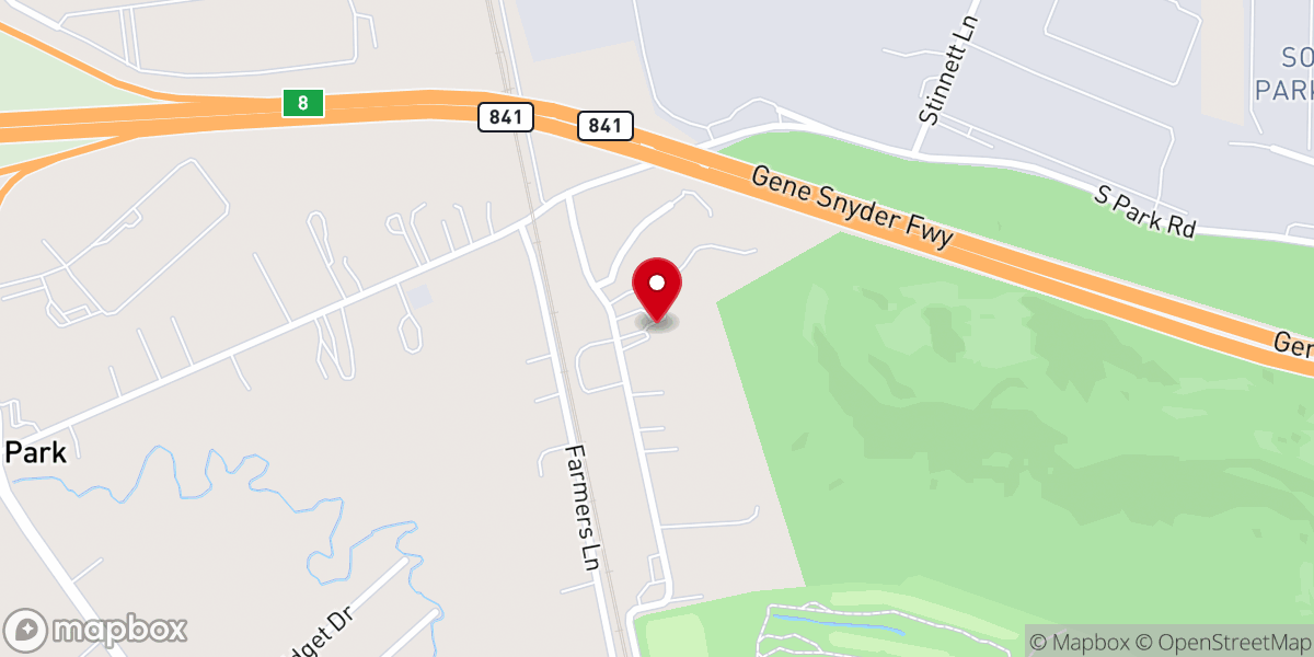 Map showing location of Bethel Missionary Baptist Church